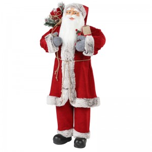 30 ~ 110cm Crăciun în picioare Santa Claus cu cadou sac ornament decorare festival de vacanță figurine colecție tradiționale Xmas