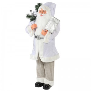 30 ~ 110cm Crăciun alb în picioare Santa Claus sac cadou sac ornament festival de vacanță figurine colecție tradiționale Xmas