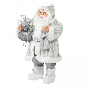 30 ~ 110cm Crăciun în picioare Santa Claus ornament Deluxe de decorare Festivalul de vacanță figurine colecție tradiționale Crăciun