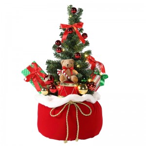 60cm Crăciun Bear Tree Acasă Display Cadouri Bag LED Holiday Ornament Decorare Figurină Colecția de partid de Crăciun lumini
