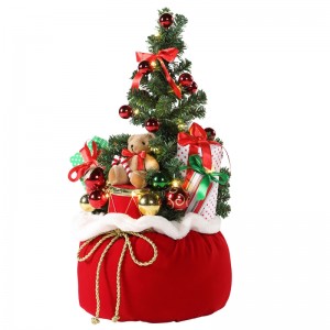 60cm Crăciun Bear Tree Acasă Display Cadouri Bag LED Holiday Ornament Decorare Figurină Colecția de partid de Crăciun lumini