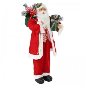 30 ~ 110cm Crăciun în picioare Santa Claus cu sac de cadou ornament decorare tradiționale de vacanță Figurine Colecție Xmas Series