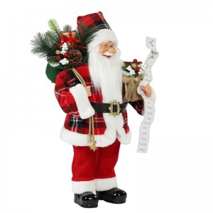 30 ~ 110cm Crăciun Santa Claus cu sac de cadou ornament decorare tradiționale de vacanță Figurină Colecție Xmas Series