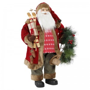 30 ~ 110cm Crăciun în picioare Santa Claus cu coroana decorare ornament tradițional Figurine Colecție Xmas Series
