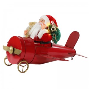 80cm Crăciun muzical animat Santa Claus ședinței roșii de decorare Figurină Classic Holiday Ornament Colecția de cadouri