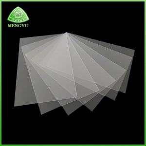 Foarte transparenți PET PET FILM FILOSTER POLITIC FILOSTAR PLASTIC PLASTING Box Spacer/HGH rezistență la temperatură Rezistență la zgârieturi