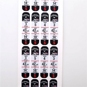 Golf Club Custom Etichete