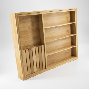 Set de depozitare cu tacâmurinaturale de bambus