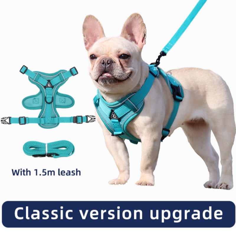 Moda PET Vesta Tip Tractare Curea de piept Cat Dog reglabil reglabil traction retractabilă Curgă de câine de mers pe jos Guler