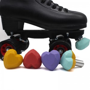 Factory Direct Vanzare Personalizat Heart Diamond Shape Reglabil Toe Opriți roller Skate Pur Culoare
