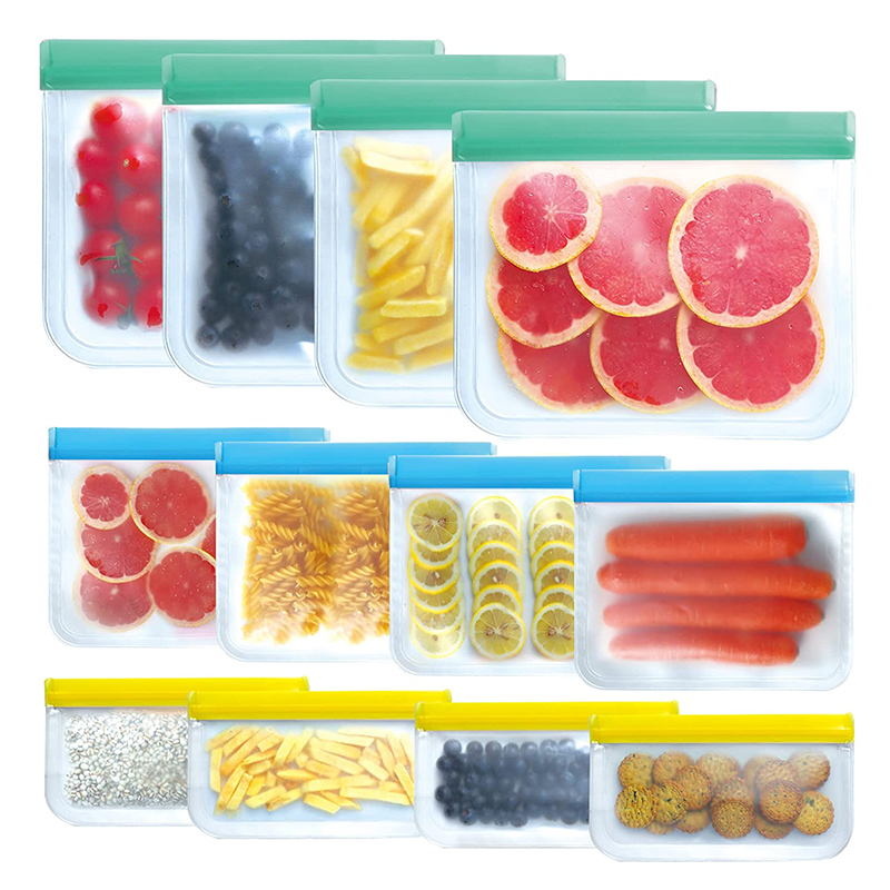 Pungi personalizate de depozitare reutilizabile, BPA GRATUIT SILICONE FOODS