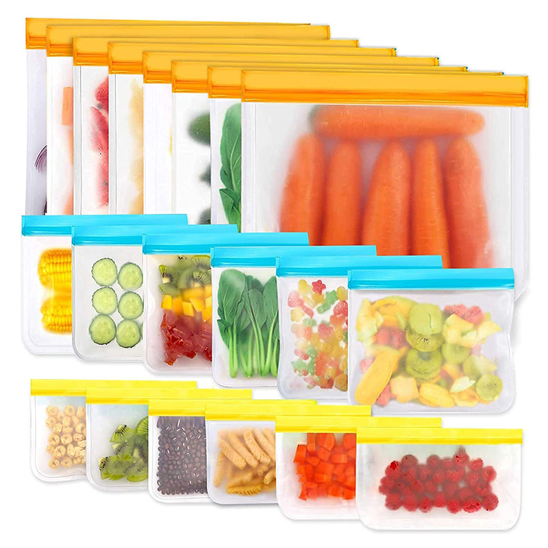 Pungi personalizate de depozitare reutilizabile, BPA GRATUIT SILICONE FOODS