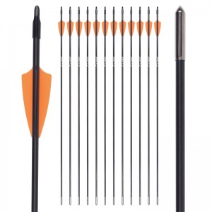 Elongarrow 113157-01 30inches 6mm Tir cu arcul arcul de arcul Recurve Bow Fiberglass Arrow