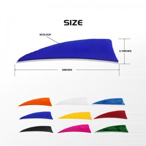 Elongarrow 172313 3inches Shield Turcia Pene pentru săgeți de arcul