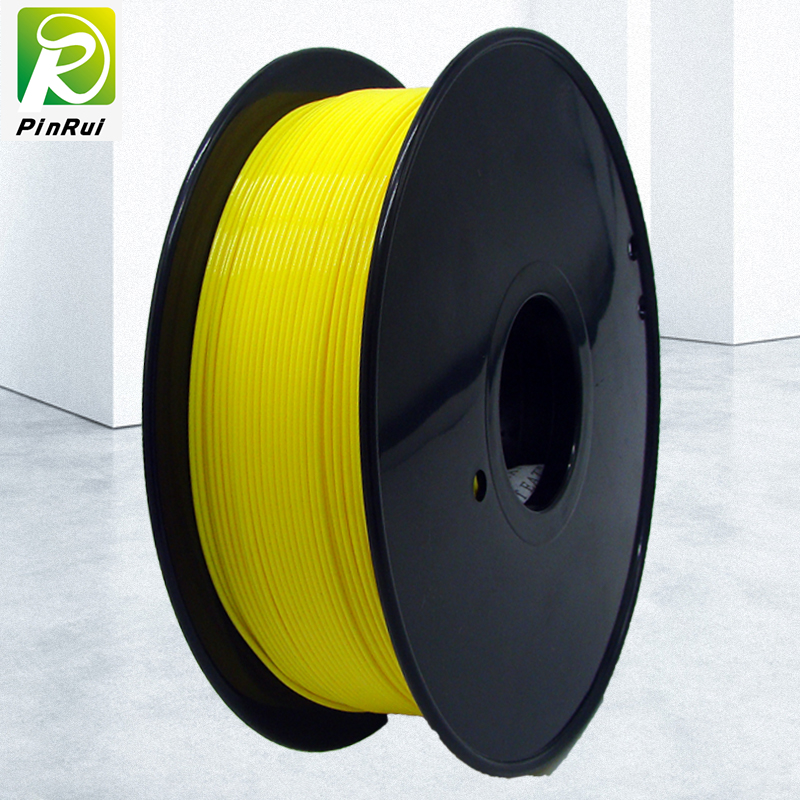 Pinrui de înaltă calitate 1 kg 3D PLA imprimantă filament galben culoare