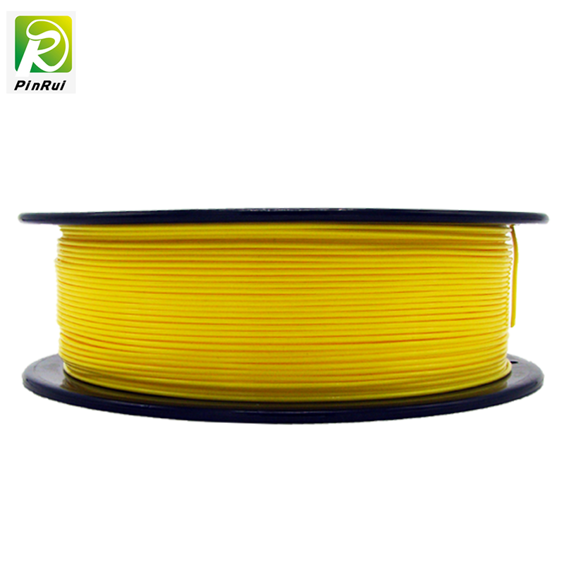 Pinrui de înaltă calitate 1 kg 3D PLA imprimantă filament galben culoare