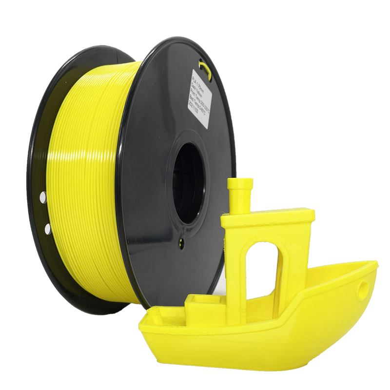 Pinrui de înaltă calitate 1 kg 3D PLA imprimantă filament galben culoare