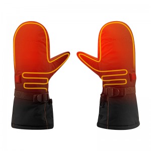 2200MAH Mănuși din piele încălzită electrică de iarnă, mănuși de încălzire impermeabilă pentru pescuit