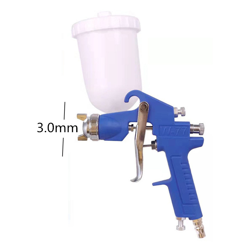 W-77 pistol de pulverizare a aerului 2.0/2.5/3.0 mm duza OEM fabrică de plastic metal de înaltă eficiență atomizând unelte de vopsea pneumatică pentru mașină și mobilier