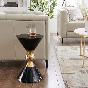 Masa laterală de lux Black Consola Masa Nordic Contemporan Color Tabel de cafea