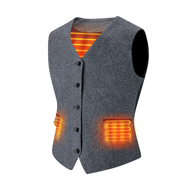 Noul produs Trending în Amazon, Waistcoat încălzit la baterie pentru bărbați