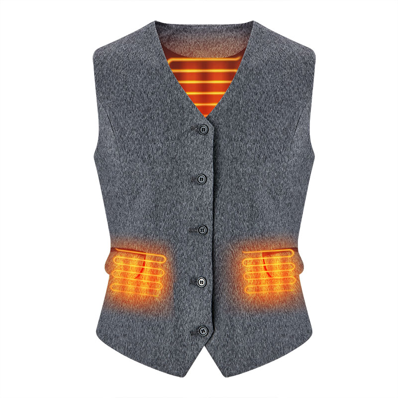 Noul produs Trending în Amazon, Waistcoat încălzit la baterie pentru bărbați