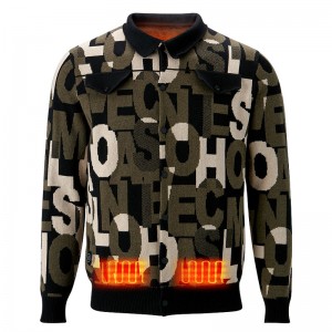 Spotty Stilul de stil pentru bărbați, haina încălzită a bateriei reîncărcabile