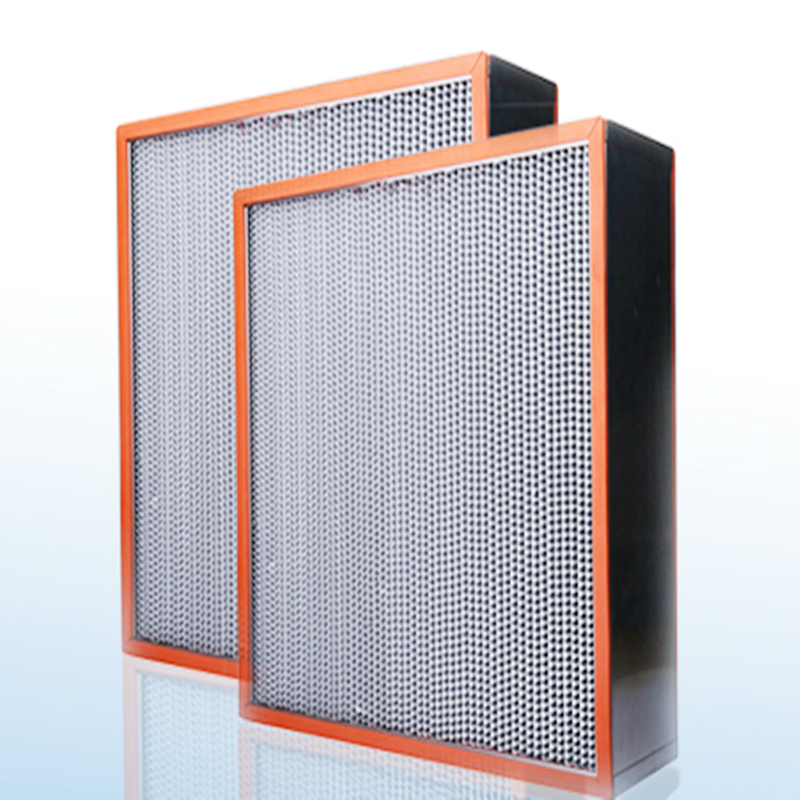 Cameră curată de înaltă temperatură HVA HVAC Filtre de aer H13 Cadru din oțel galvanizat