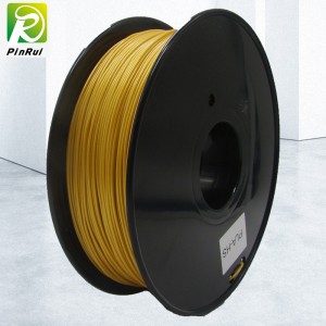 Pinrui de înaltă calitate 1 kg 3D PLA imprimantă filament galben de aur culoare