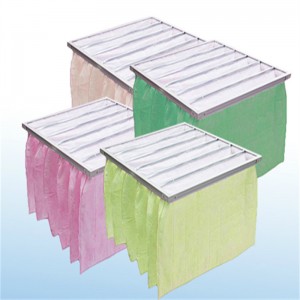 F5-F9 MIDIUM Eficacitate Pocket Filtru Bag Filtru de aer HVAC pentru camera curată