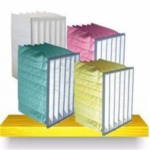 F5-F9 MIDIUM Eficacitate Pocket Filtru Bag Filtru de aer HVAC pentru camera curată