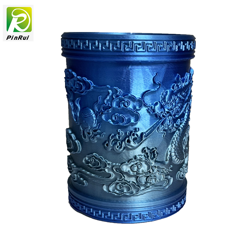 Pinrui de înaltă calitate Blue-Silver Rainbow 1.75mm imprimanta 3D PLA FILATEMENT