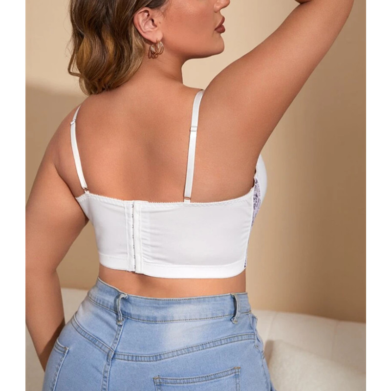 Plus dantelul de contrast subwire sutien