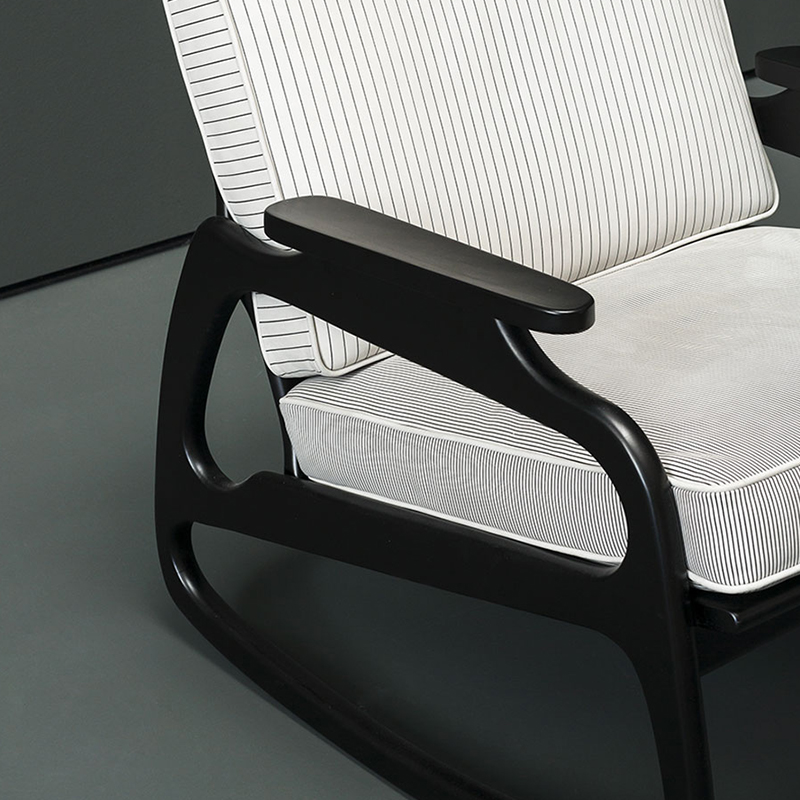 Franța Fabric din lemn Fabric unic canapea braț scaun Modern salon de accent scaune pentru mobilier camera de zi