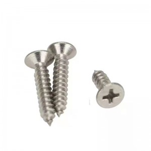 201 din oțel inoxidabil Countersk cap de auto-atingere șurub cu șurub plat cu capul autocolant șurub personalizat cruce auto-atingere
