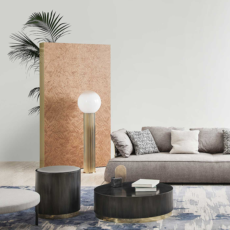 Design italian Design modern de lux din oțel inoxidabil din oțel inoxidabil Masă laterală rotundă pentru mobilier de cameră de zi