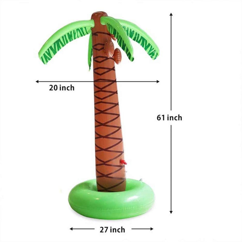 gonflable palmier de cocos jucărie copac, decorare float exterior pentru fundal de plajă