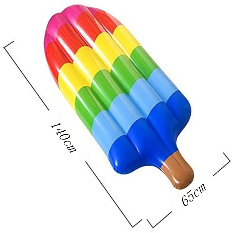 Gonflabile înghețată plutire, piscină plutită balustradă, PVC gonflabilă jucărie de înghețată formă de înghețată