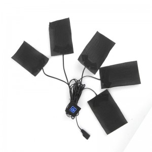 Producător de înaltă calitate 5V 7.4V Fibră de carbon electric pentru jacheta de îmbrăcăminte