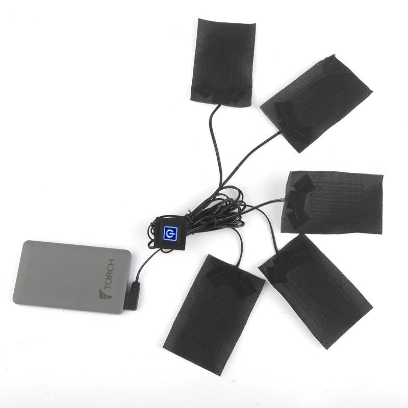 Producător de înaltă calitate 5V 7.4V Fibră de carbon electric pentru jacheta de îmbrăcăminte