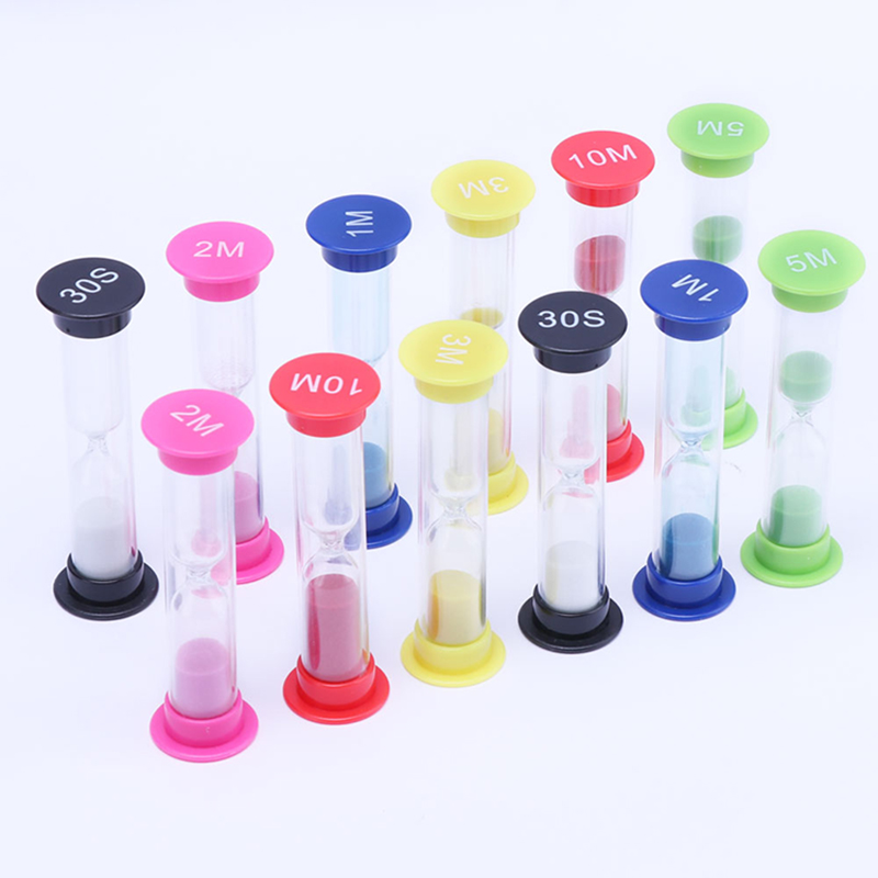 6 buc denisip din plastic SandGlass Hourtlass Sand ceas denisip 30 sec/1 min/2 minute/3 minute/5 minute/10 minute