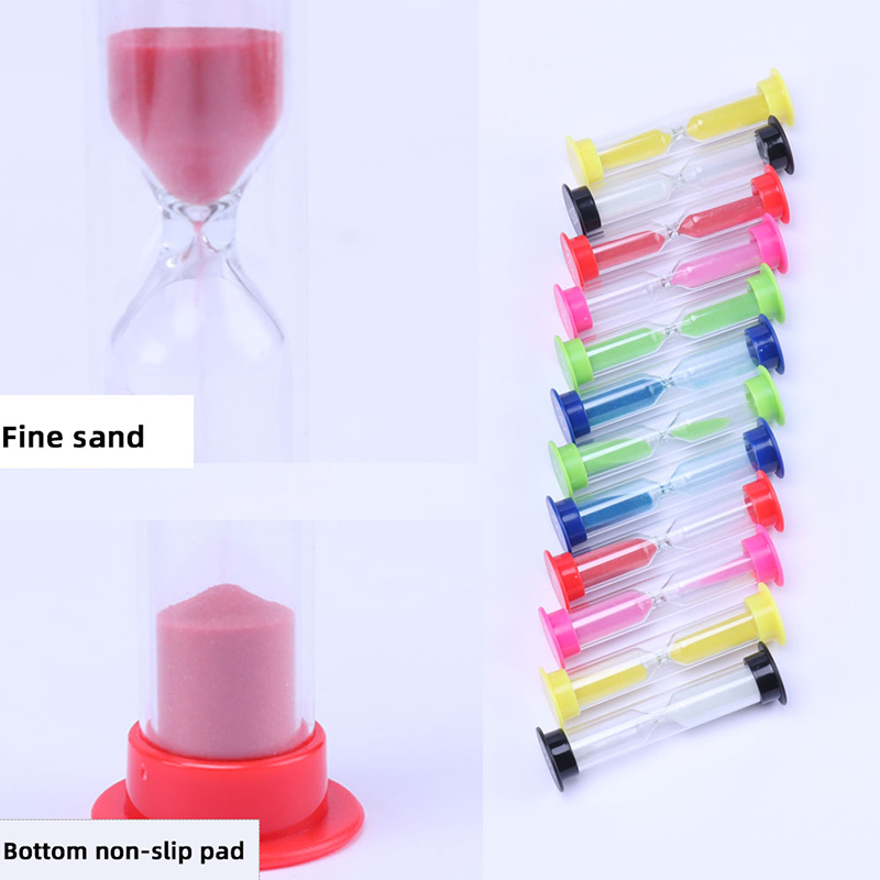 6 buc denisip din plastic SandGlass Hourtlass Sand ceas denisip 30 sec/1 min/2 minute/3 minute/5 minute/10 minute