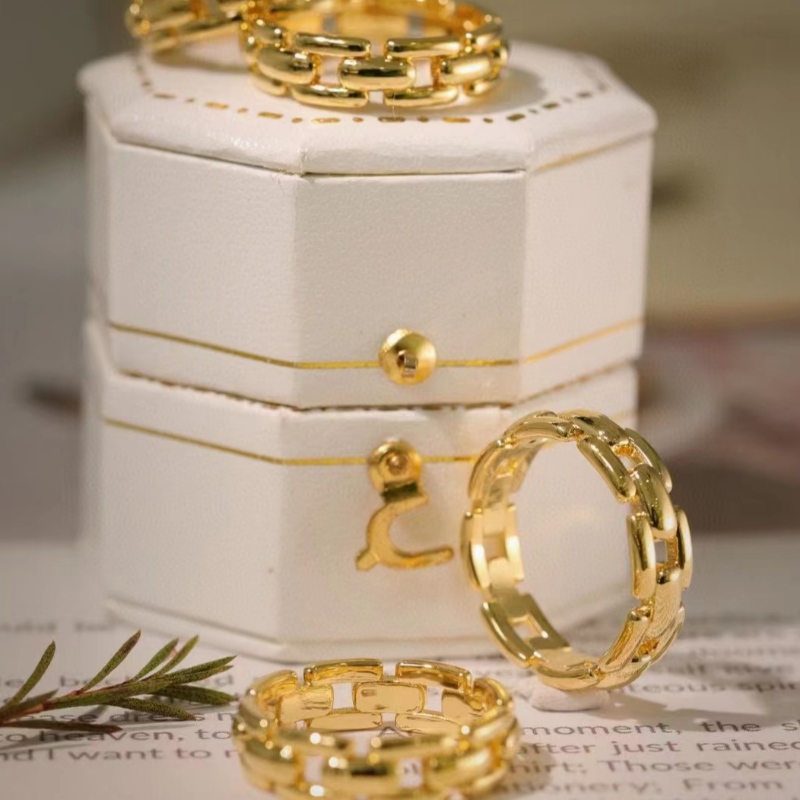 9K/10k/14k/18k Real Inel Ring Bijuterii Cadouri pentru femei în aur galben/white Gold/Rose Gold