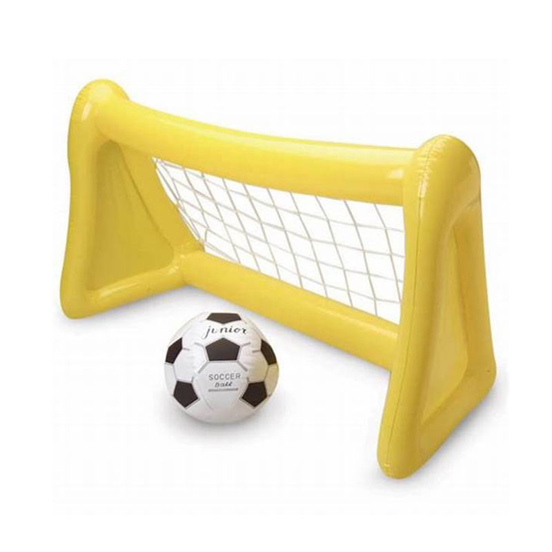 Gol de fotbal gonflabil OEM ODM cu jucării cu mingea de suflare, joc de sporturinautice de înot de vară