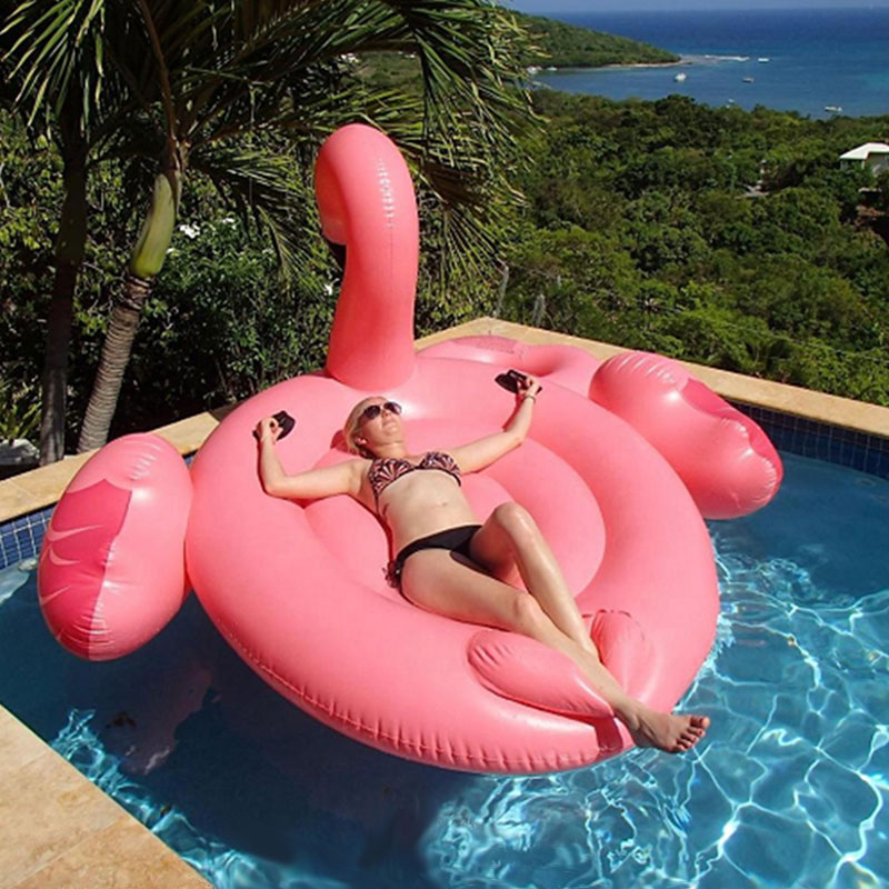 Vânzare directă din fabrică Flamingo, Gonflabil PVC Ride în înot, joc de jucării cu apă