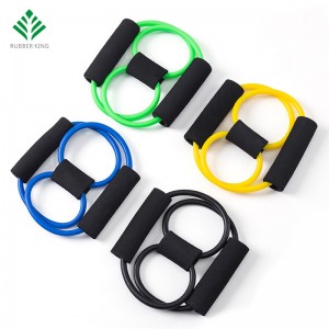 Tub de bandă de rezistență la yoga întindere corp de fitness antrenament muscular exercițiu 8 tip de tip