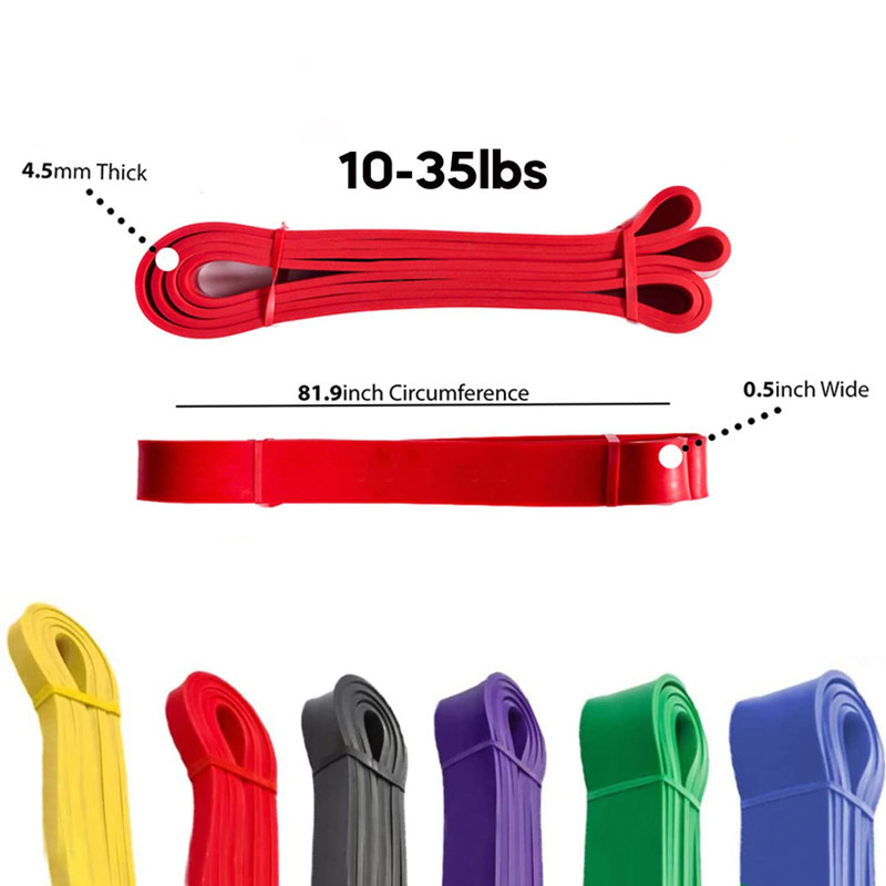 5-120 lb galben roșu roșunegru violet verde yoga rezistență benzi elastice elastice interioare Echipamente de fitness în aer liber Pilates Sport antrenament antrenament