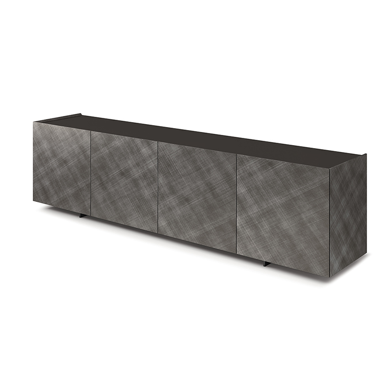 designer italian retro aur metal credenza în plus dulap de bord de lux