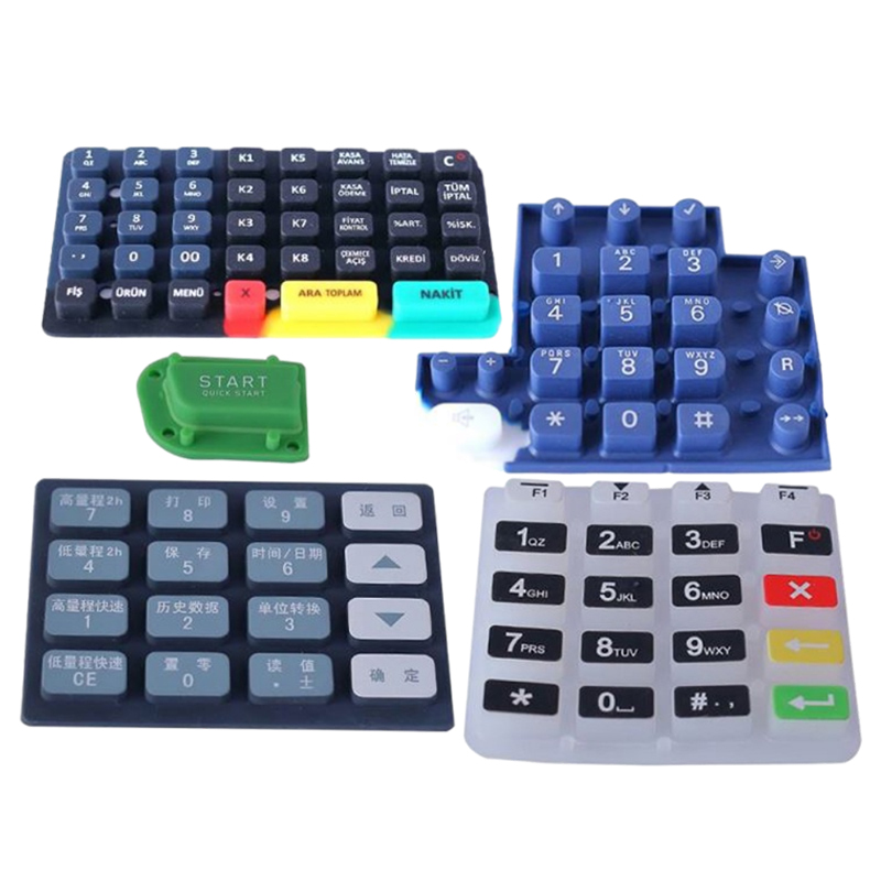 Logo -ul imprimat OEM silicon fabricat cu silicon personalizat tastatură de cauciuc TA TV TV TV