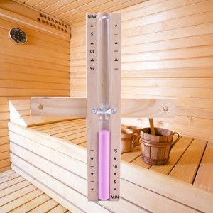 Fabrica cu ridicata 5 15 minute eco eco colorat rotativ din lemn denisip de saună de clepsidră